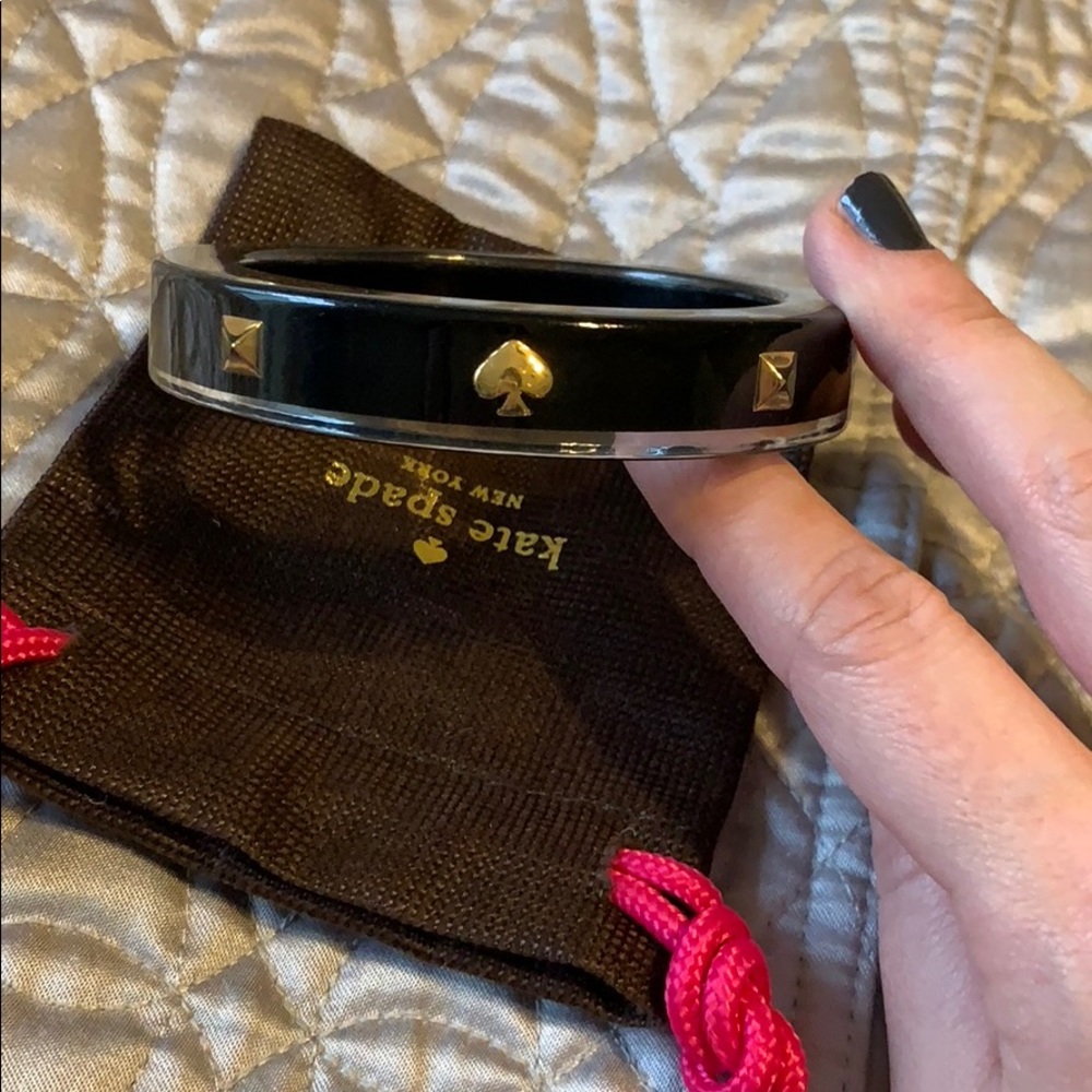 Kate Spade Acrylic Black Bangle